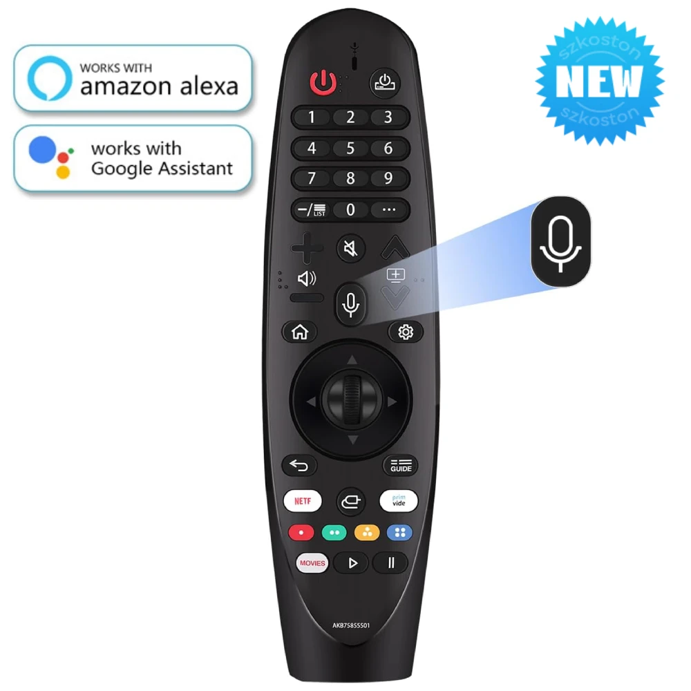 Replacement Remote Control Compatible with LG Smart TV Voice Magic Remote with Voice Pointer Function for LG TVs UHD OLED QNED