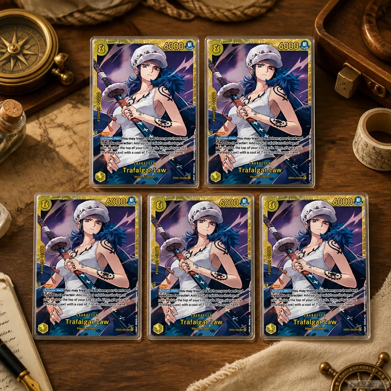 Trafalgar Law EB03-062 en DIY OPCG Collection Cards Self Made Single Card Classic Game Anime Card Gift Toy 5PCS 10PCS Set