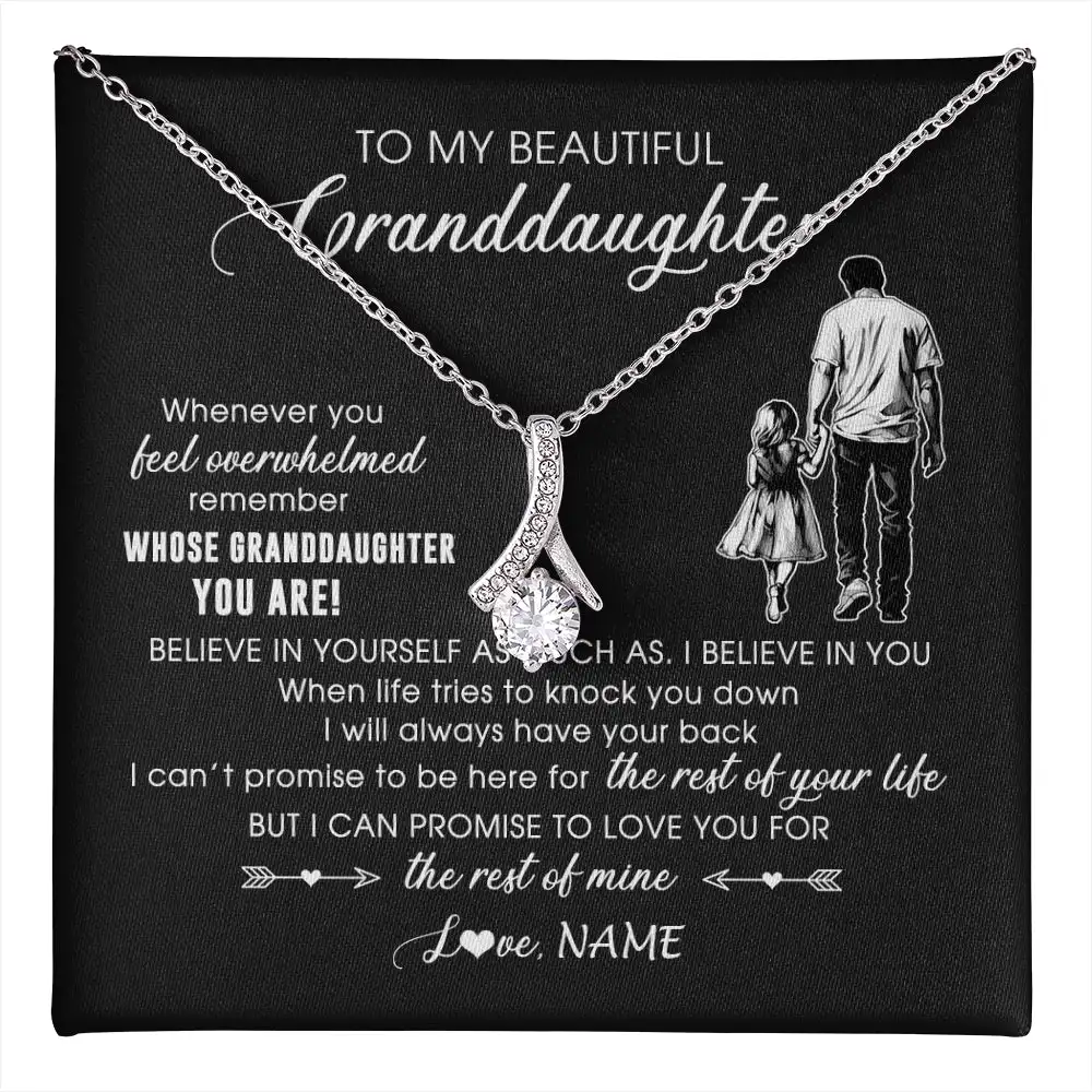 قلادة شخصية لحفيدتي ، مجوهرات من بابا الجد ، مصنوعة من الورق ، والتي هي جيدة جدا لعيد ميلاد