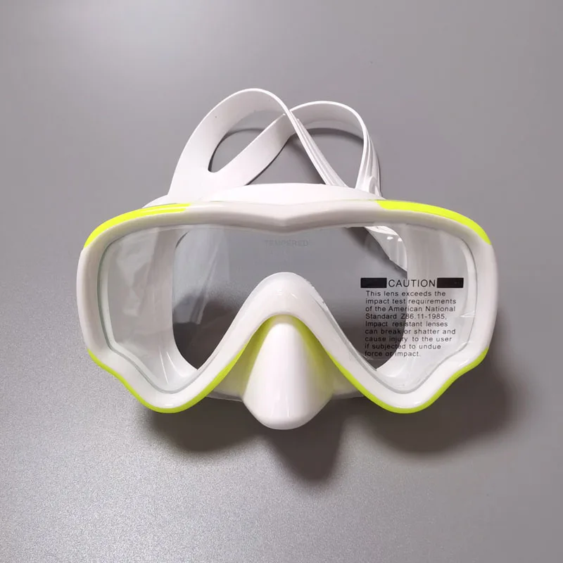 New large frame children's diving goggles Youth silicone diving mask outdoor snorkeling swimming mask small face free diving