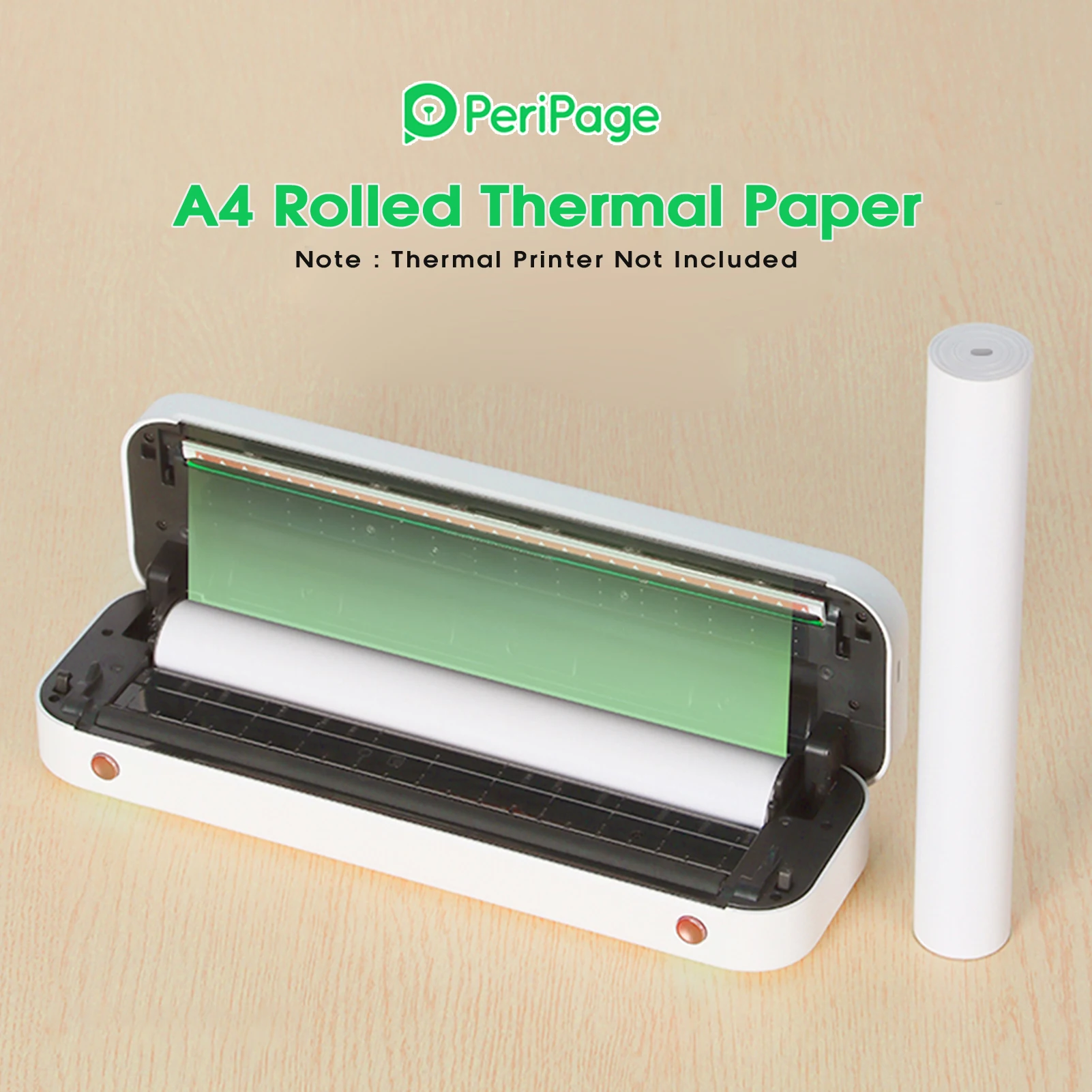 PeriPage Fold Thermal Paper Compatible w/ PeriPage A40 Thermal Printer Quick-dry Perfect for Photo Picture Receipt Memo PDF File