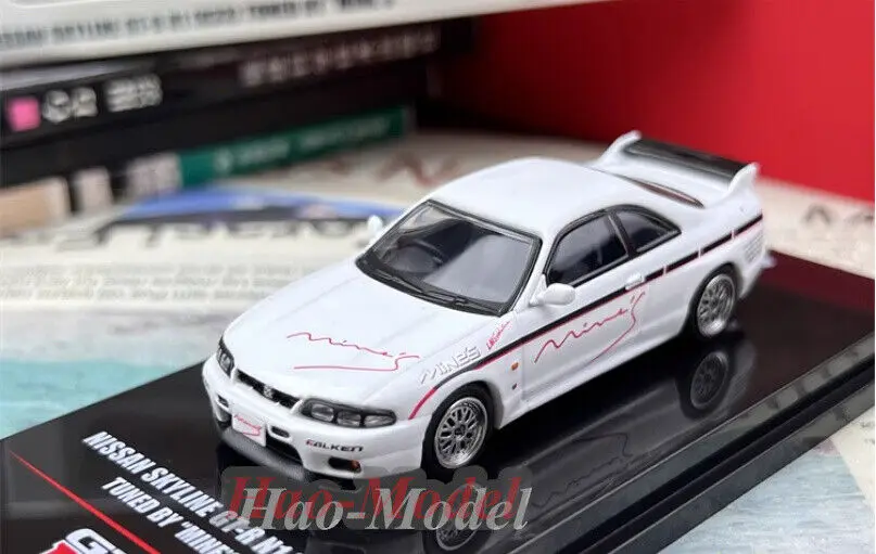 INNO 1/64 For Nissan SKYLINE GTR N1 R33 Alloy Diecast Model Car Simulation Toy Boys Birthday Gift Hobby Display Collection White