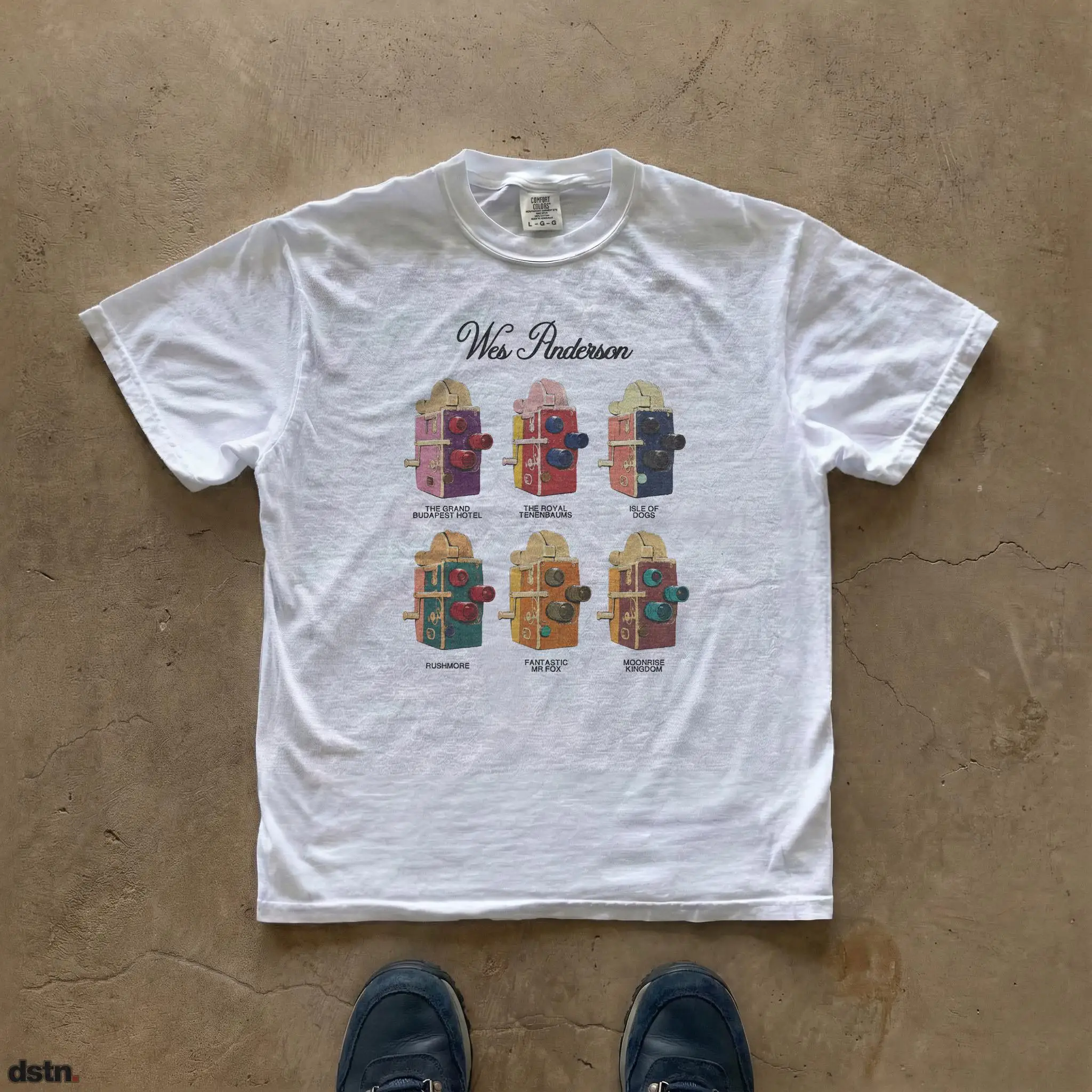 Movie Director Tribute T-shirt | Retro Movie Theme T-shirt | Vintage Film Camera Summer Fashion Essential Printed Short Sleeve
