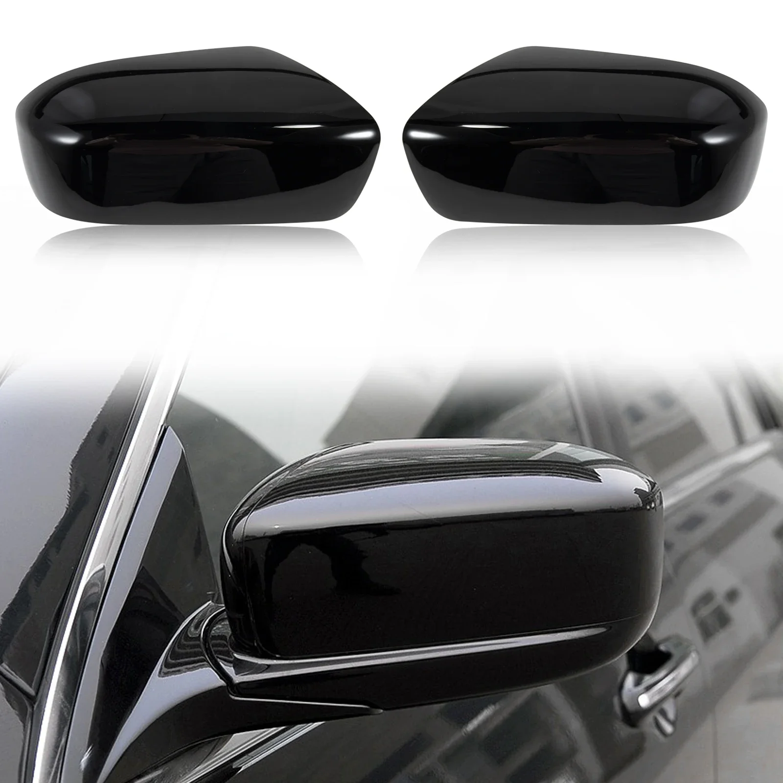 

OLANGDA Car Rearview Mirror Cover Cap Housing Fit For Honda Accord 2003 2004 2005 2006 2007 CM5 CM6 76251-SDC-H01 76201-SDC-H01
