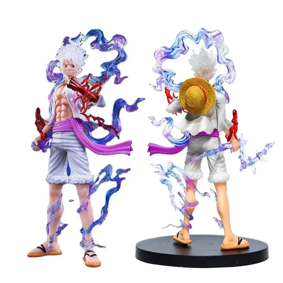 21CM Anime One Piece Luffy GEAR 5 Figurine Nika Sun God Action Figures Collectible Model Doll Toys Children Gift