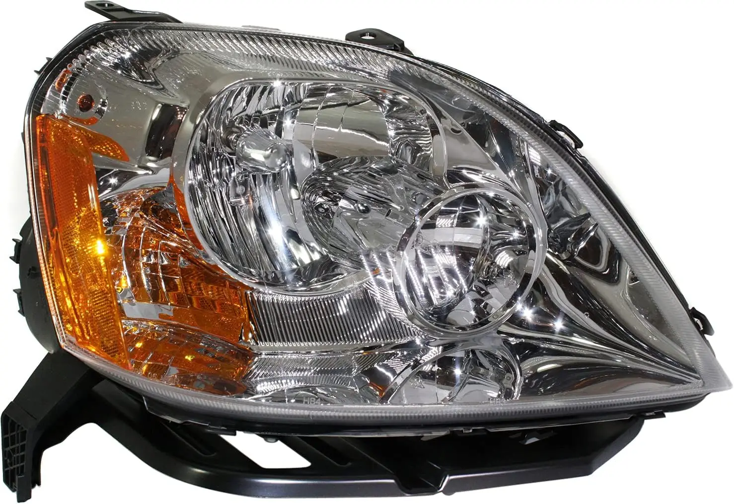 Driver and Passenger Side Halogen Headlight Assembly with Bulbs for 2005-2007 Five Hundred, No Signal Socket
