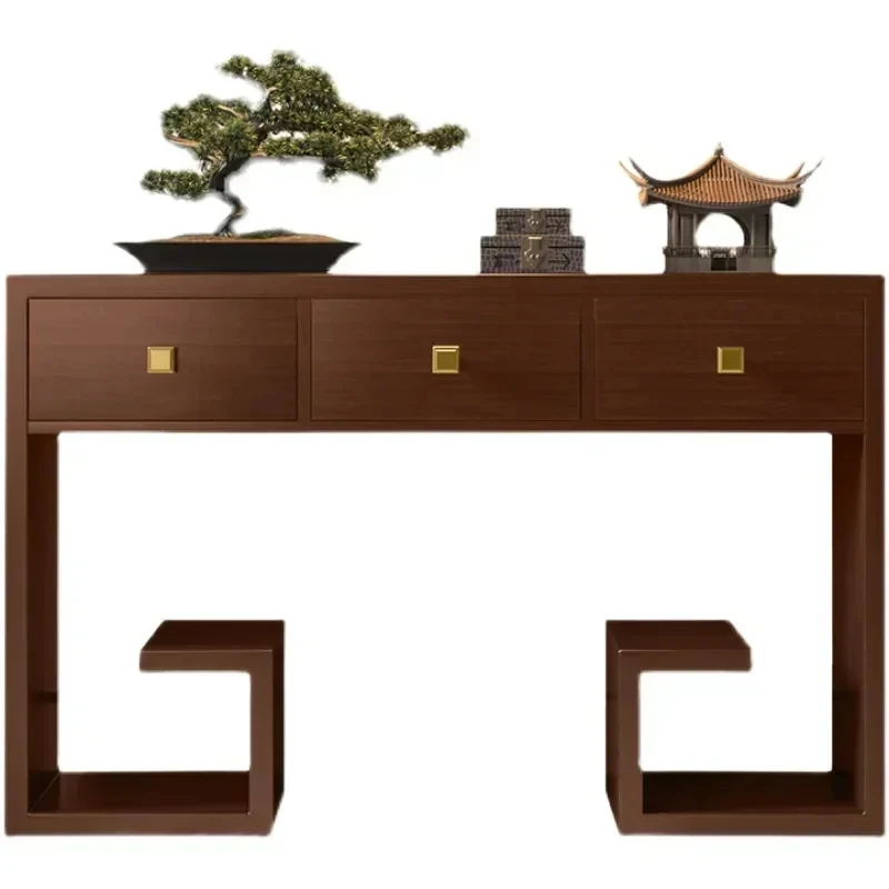 Hot Sell New Chinese style solid wood foyer table with Zen intention entry plan