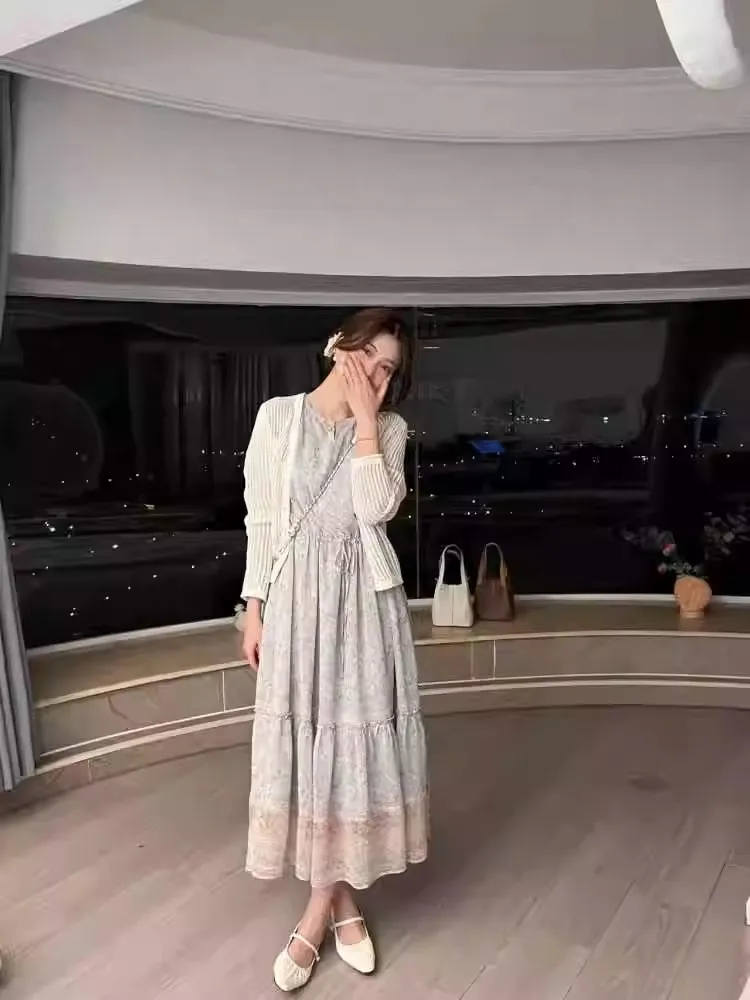 Noxiao La أصيلة 2025 صيف جديد ماركة ورقة الحرير الجوف خارج سترة مشغولة من الصوف تنوعا الحلو Sle Princ صالح البوليستر...