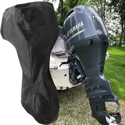 Cubierta impermeable para Motor de barco 600D, lona protectora para Motor fuera de borda, resistente a grietas y a los rayos UV, resistente a la decoloración