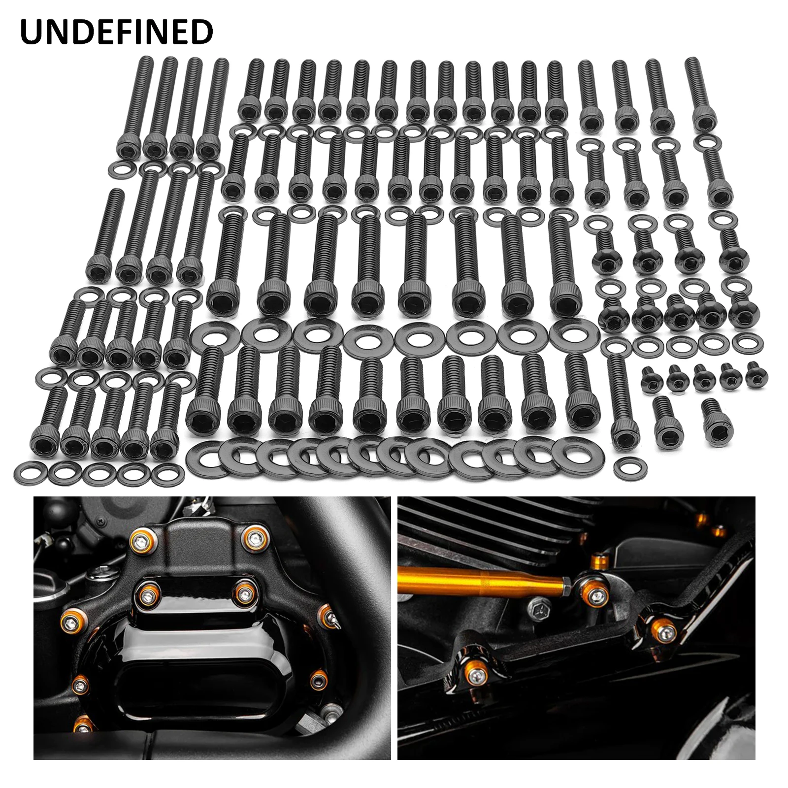 Motorcycle Engine Kit - Zestaw śrub silnika ze stali nierdzewnej