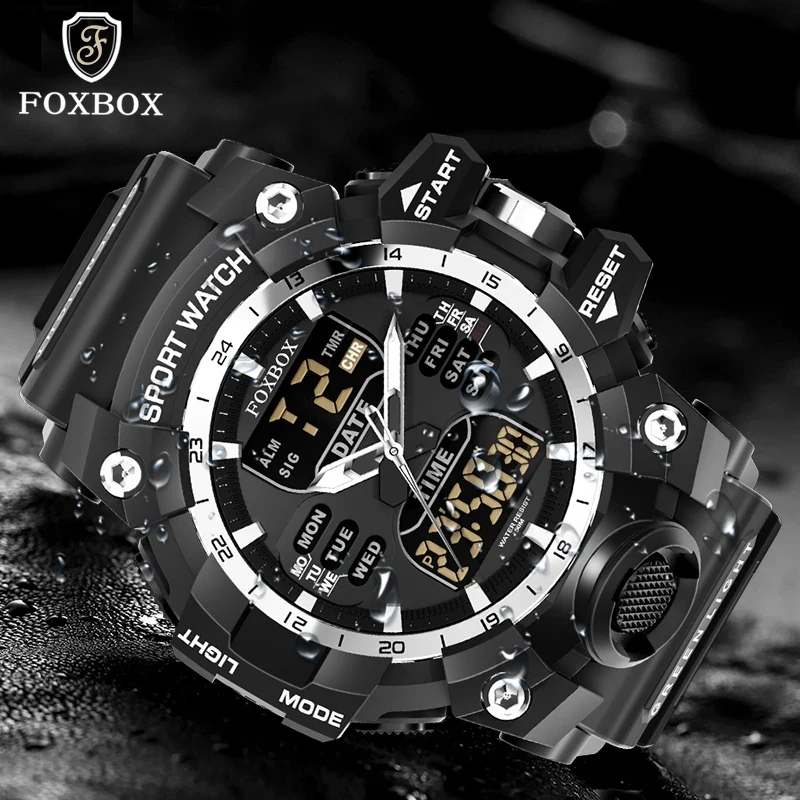 LIGE Men Watch Top Brand Luxury Sports Quartz Mens Watchess Silicone Waterproof Chronograph Wristwatch Men Relogio Masculino