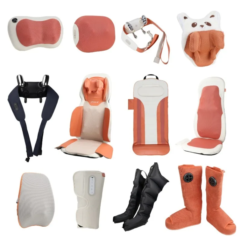 Portable Travel Massage Pillow Compact Foldable Handheld Vibrating Massage Cushion