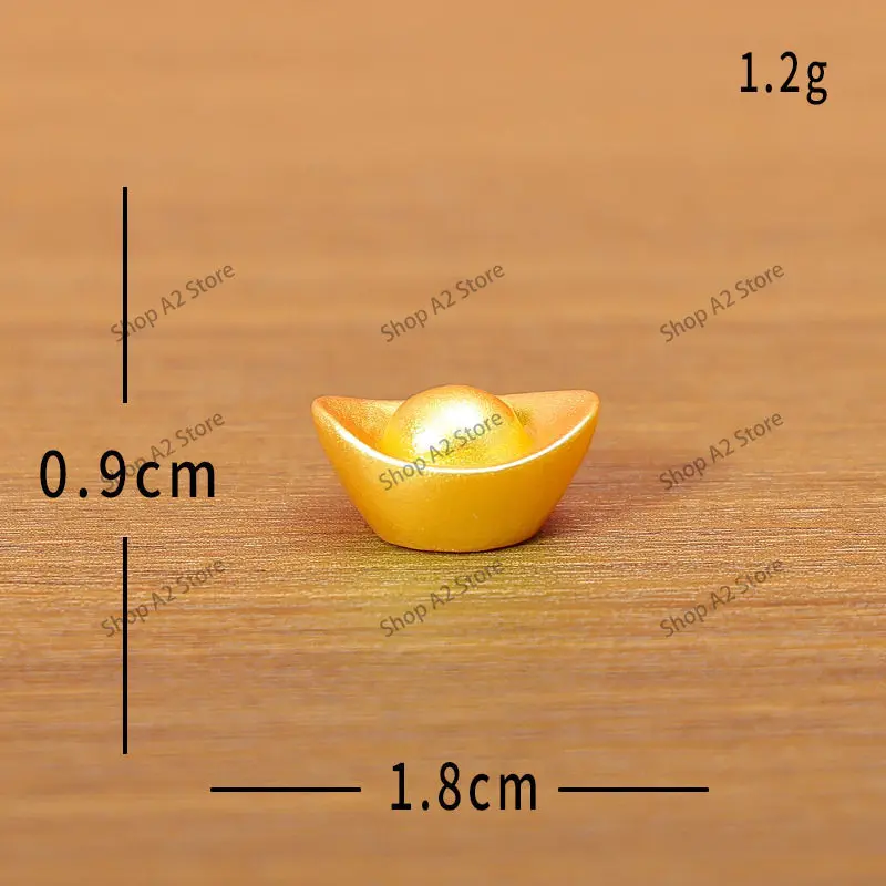 Resin model Yuanbao gold coins, peanut bamboo nodes, treasure bowl, desktop small items