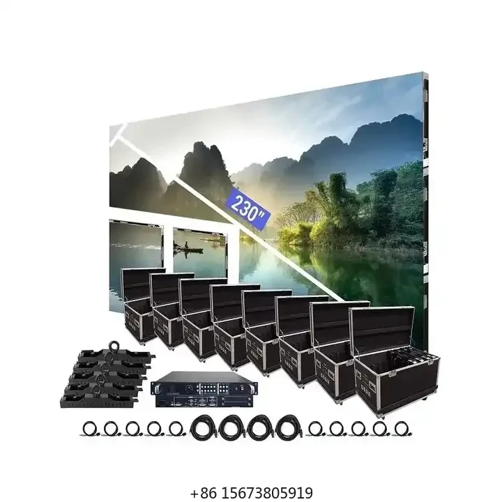 

Elegant LED Display Stage Backdrop for Outdoor Wedding Waterproof Rental with Durable Materials Steel Iron Aluminium Glass