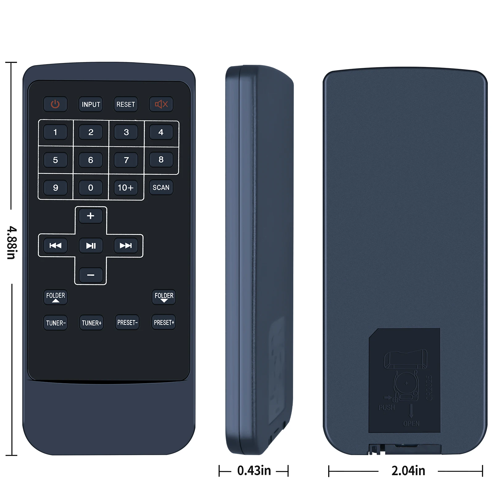 جهاز التحكم عن بعد لنظام مكبر الصوت المدمج للمسرح المنزلي Rockville RHB70