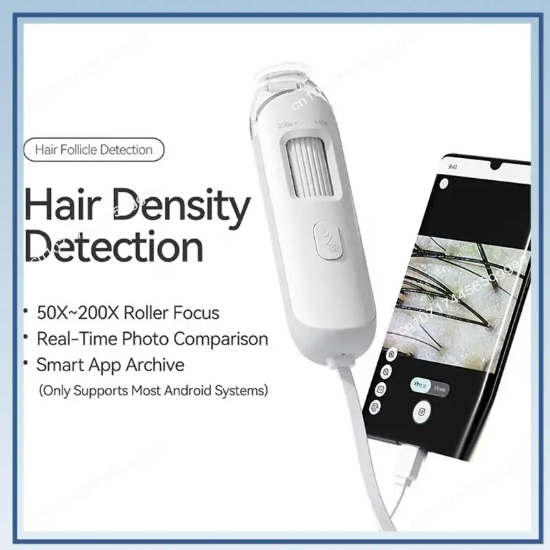 Dermatoscópio eletrônico profissional para análise de saúde da pele A67I - câmera digital para couro cabeludo e ferramenta de ampliação de poros