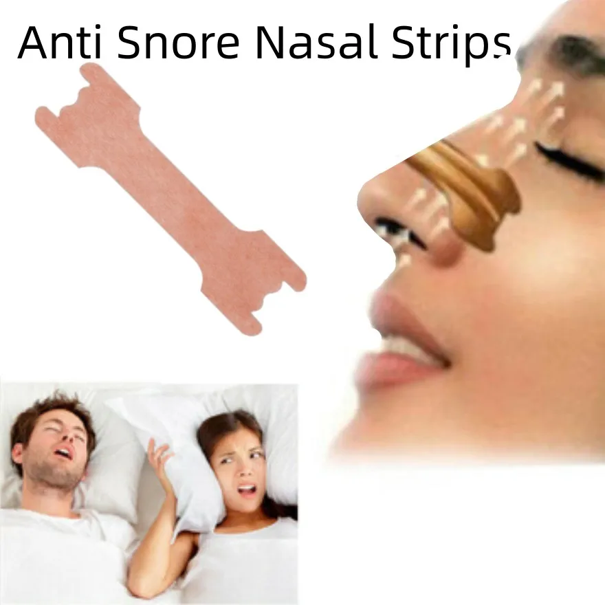 

100pcs Anti-snoring Breathe Nasal Strips Right Way Stop Snoring Anti Snoring Strips Easier Better Breathe Health Care