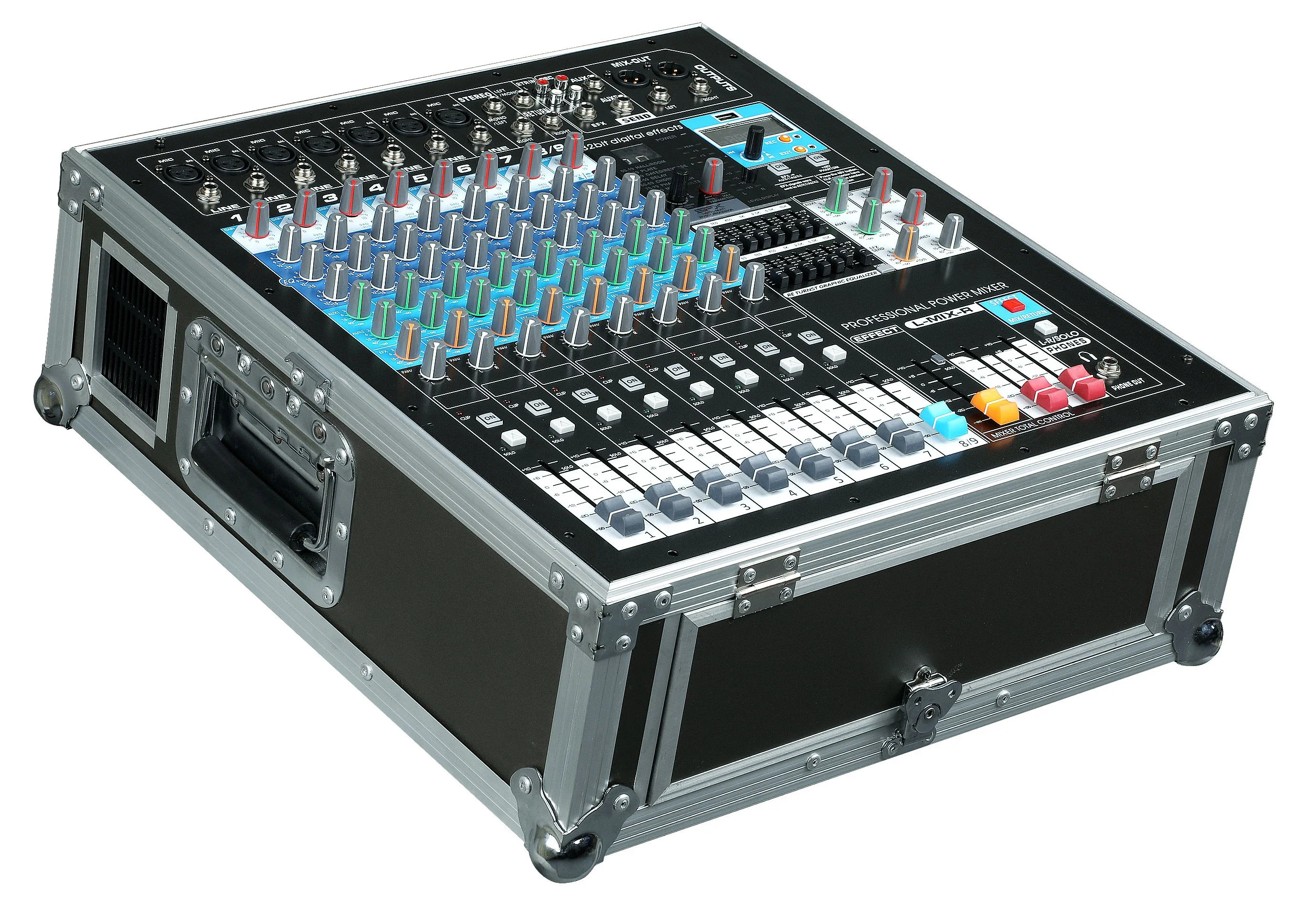 High Quality Audio Mixer Box Type Metal Housing 20w Mixing Console Professional Audio Mixer Console