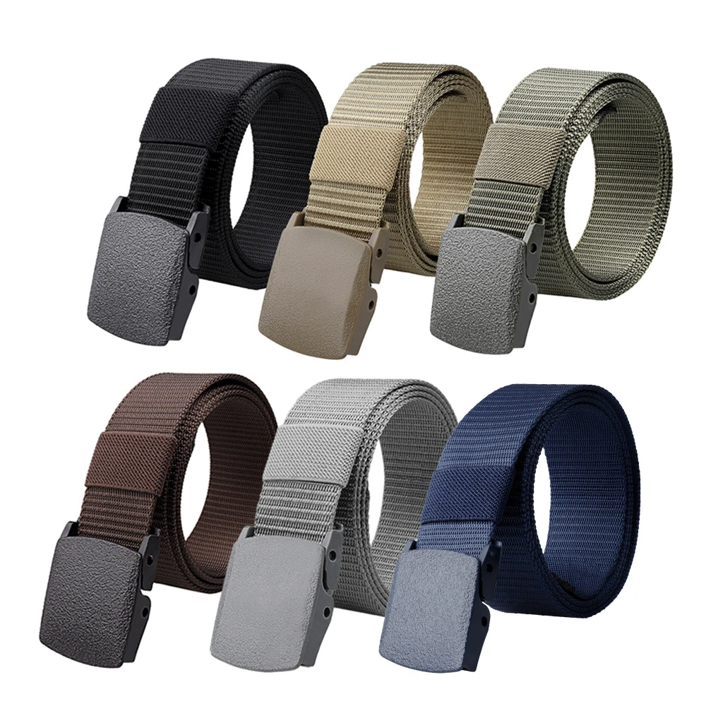 

Ремень мужской нейлоновый с автоматической пряжкой, Многофункциональный тактический брезентовый Пояс для охоты и занятий на свежем воздухе