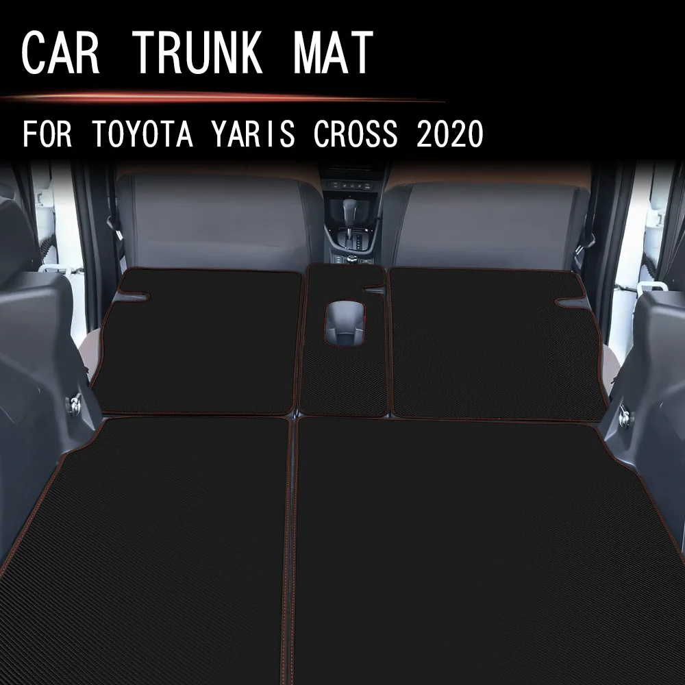 

Кожаный коврик в багажник для Toyota Yaris Cross 2019-2025, полностью закрытый специальный коврик для задней двери, защитный коврик для задней двери