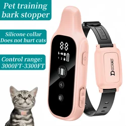YHLC 800mm Cat Training Collar,Cat Shock Collar with Remote ,Cat Stop Meowing Collar, Cat Remote Control Collar Pet Products