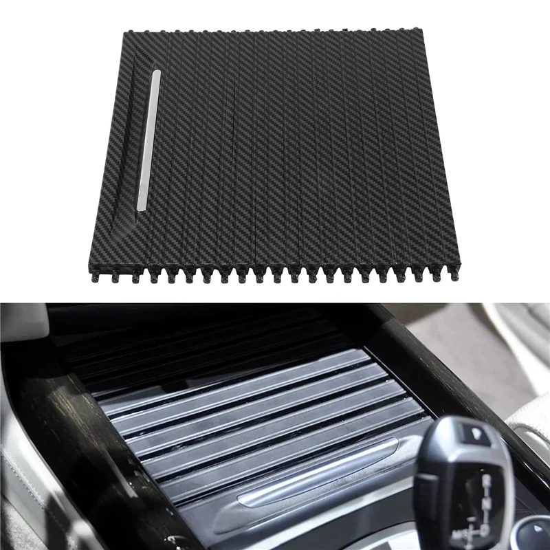 FBIL-Car Inner Roller Blind Cover Cup Holder Sliding Roller Blind Accessories For BMW X5 X6 F15 F16 2013-2019