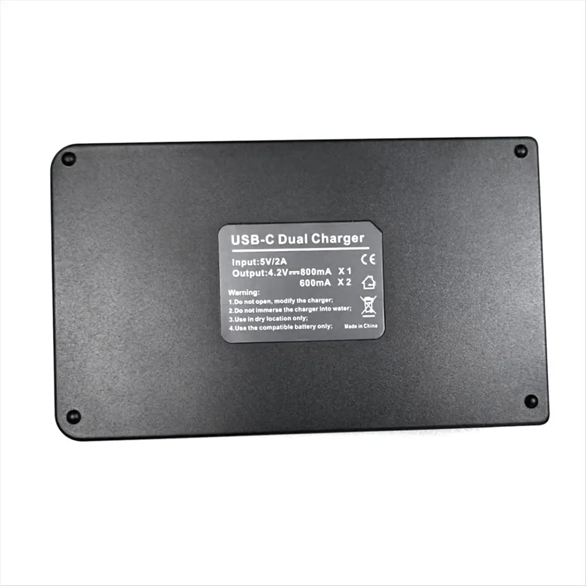 DT1590 Mon.USB-C Port Digital Tube Display Camera Dual Charger for -4L/6L/8L Dual Charger Battery