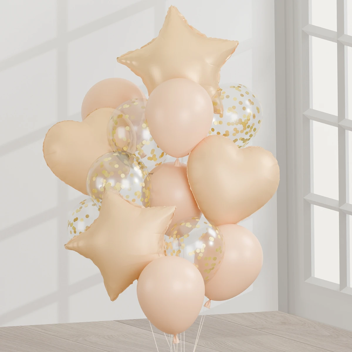 18 inç Kalp Folyo Balonlar Karamel Adaçayı Yeşil Kalp Balon Doğum Günü Partisi için Sevgililer Günü Düğün Yıldönümü Süslemeleri