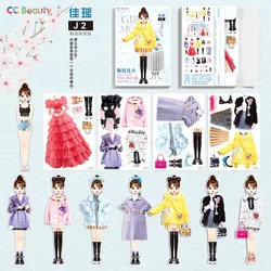 Baby Magnetic Princess Dress Up Paper Doll Magnet Dress Up Games Pretend and Travel Playset Toy Magnetic Dress Up Dolls for Girl