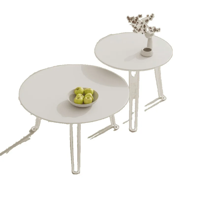 

Modern foldable small coffee table household living room simple outdoor living room drop-resistant tempered glass