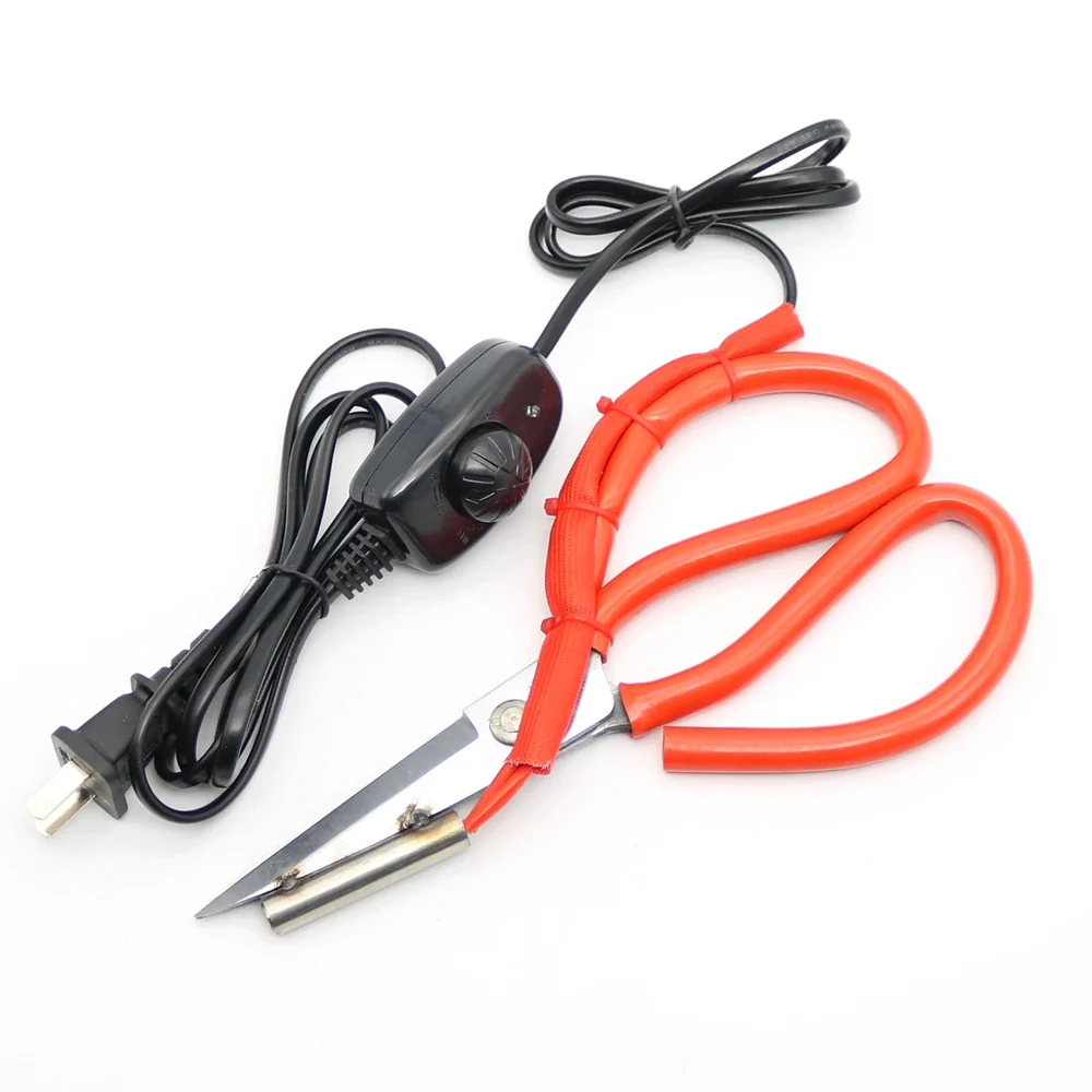 220V Adjustable Temperature Control Electric Heating Tailor Scissors Cut Ribbon Tools