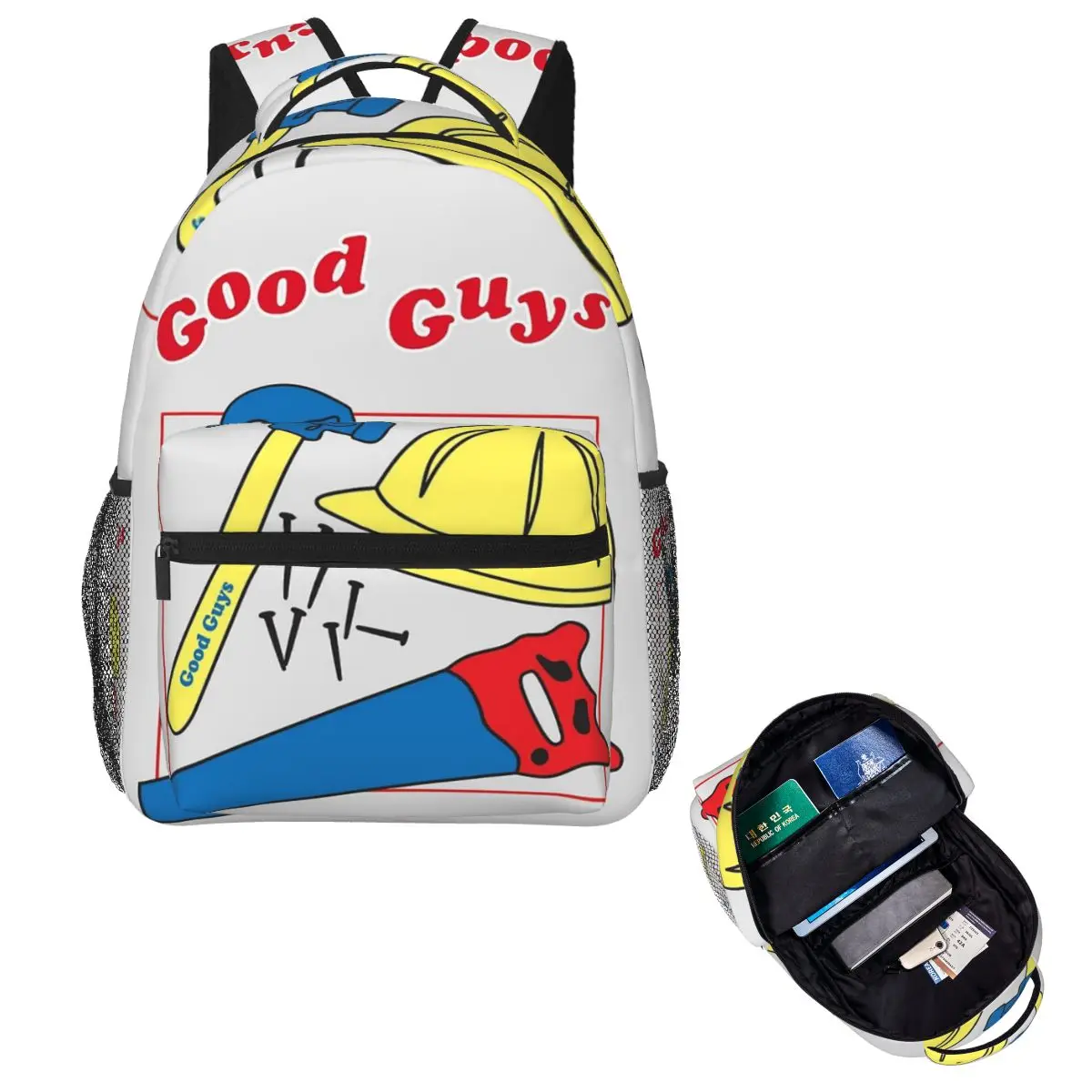 Good Guys Child's Play Chucky - Killer Doll - Construction Backpack Hot Sale Daypack Children BookBag School Bag Shoulder Bags