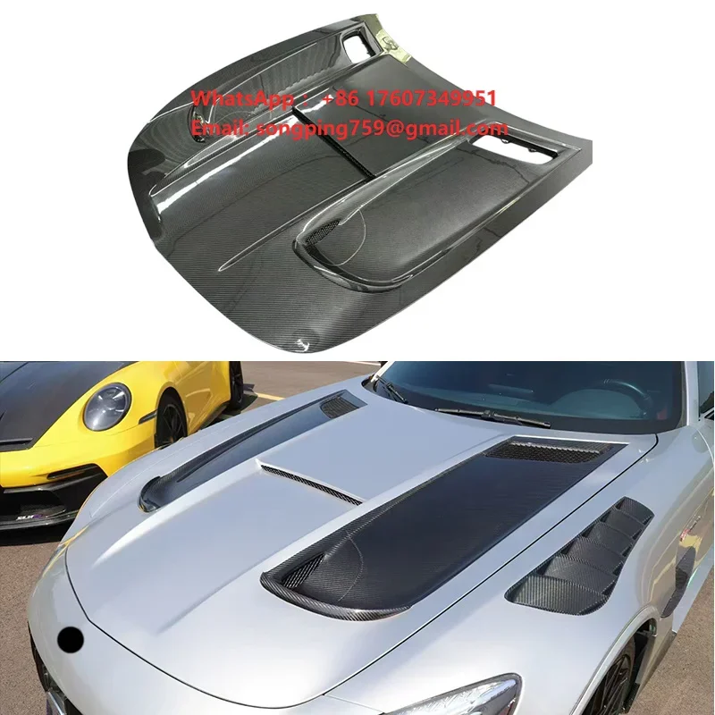 Factory Price 3K Twill Dry Carbon BS Style Engine Hoods for Mercedes Benz AMG Amg GT GT50 GT63 GTC C190 2019-2025 Bonnet Cover