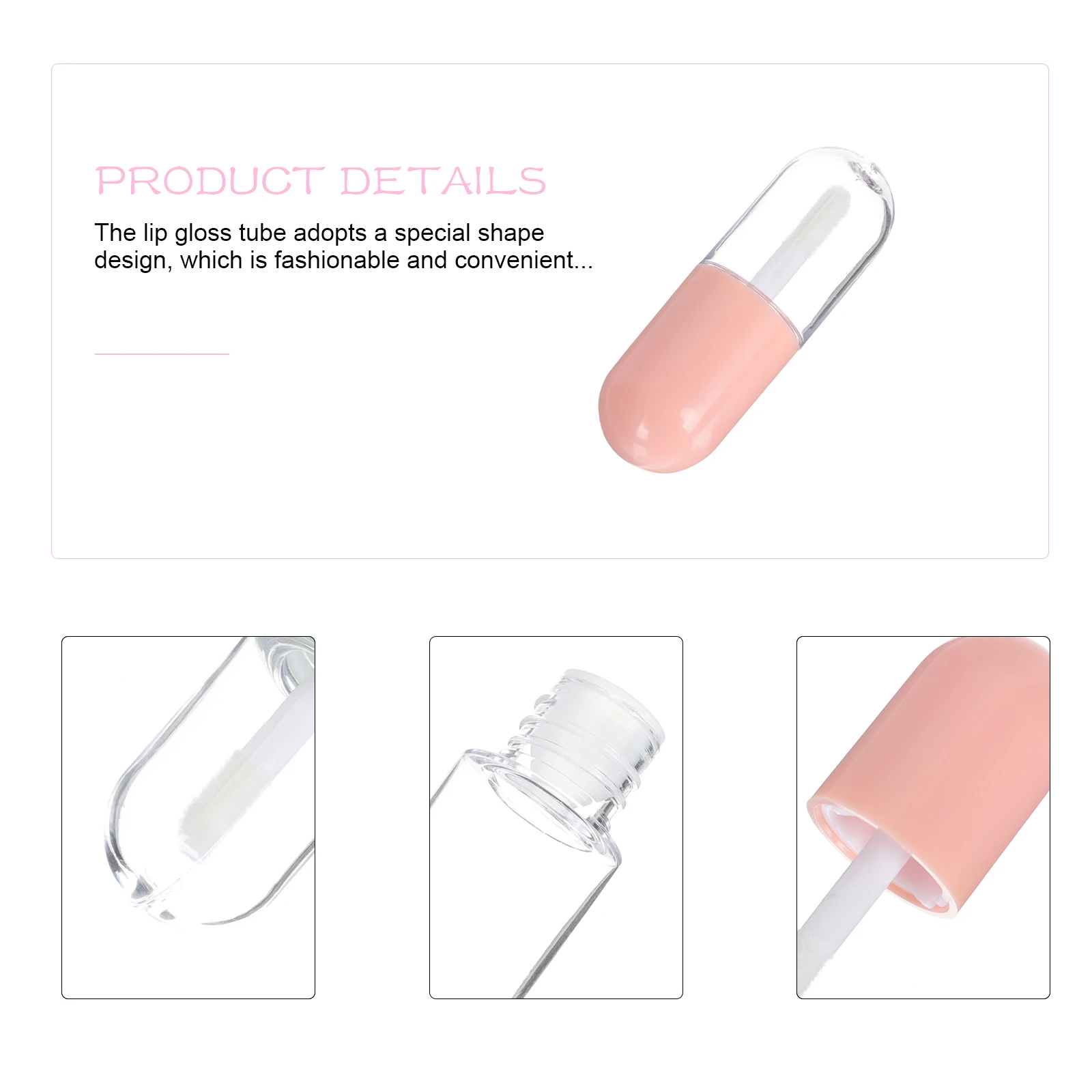 

10pcs Reusable Gloss Containers Empty Color Tubes Compact Lip Oil Bottles For Diy Lipstick Mini Travel Size Small Lightweight