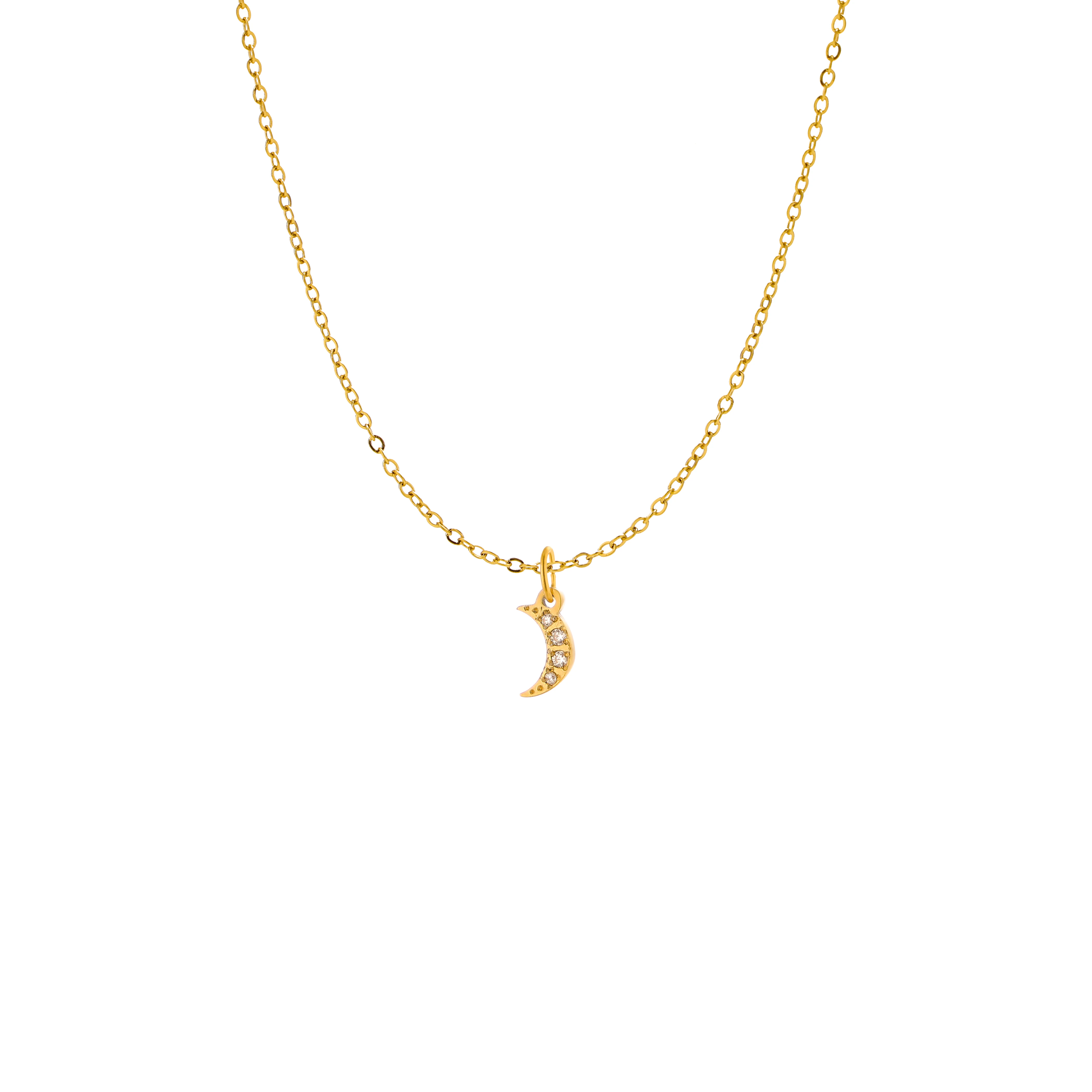 CARLIDANA Popular Zircon Heart Symbol Number Charms Stainless Steel 18K Gold Plated DIY Necklace Pendant for Bracelet