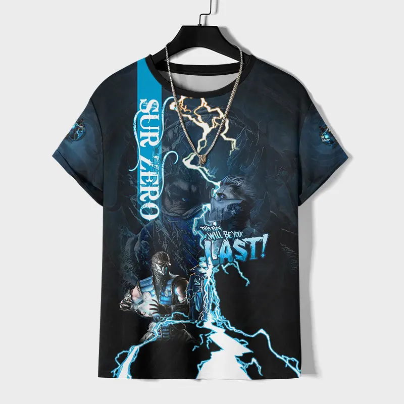 2024 New Cool Mortal Kombat T Shirt For Men Fashion Summer Short Sleeve Game Tee Casual 3D Print Tops Graphic T-shirt Clothes