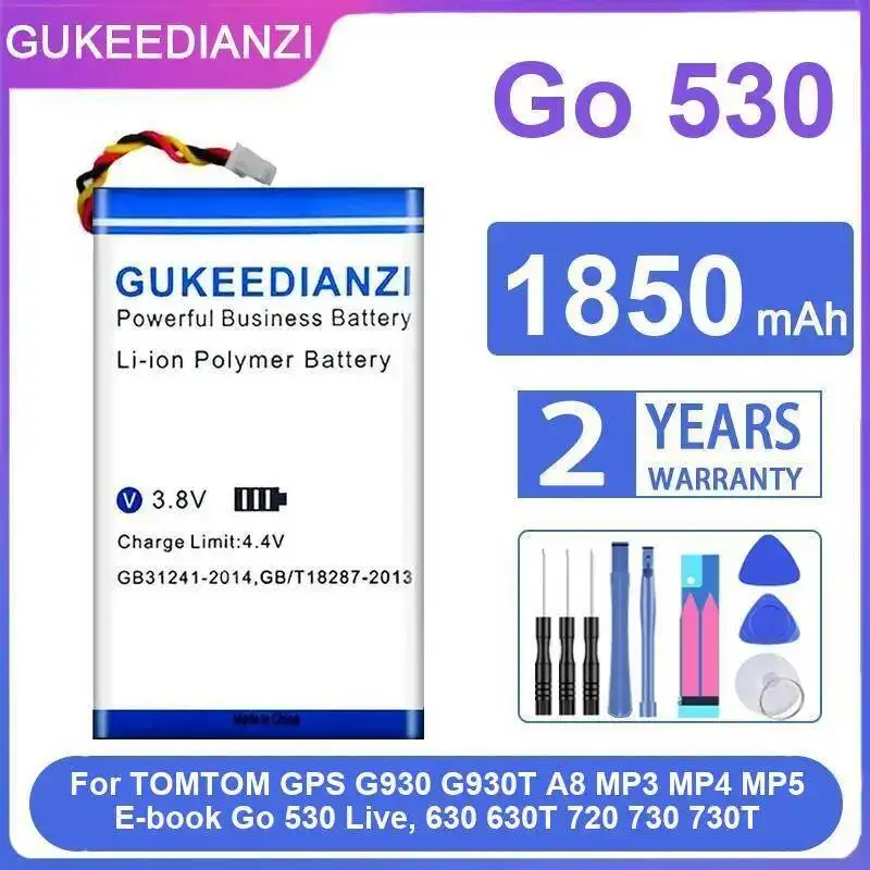 

Аккумулятор Gps 1850 мАч, легкий, прочный для Tomtom G930 G930T A8 GO 530 Live 630 630T 720 730 730T
