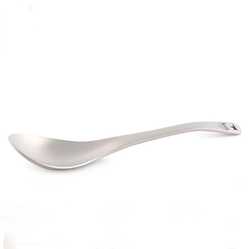 

Cutlery Titanium Outdoor Camping Hiking Picnic Titanium Spoon Flatware For Camping Tableware Equipment 170mm Ti5204 Cool camp