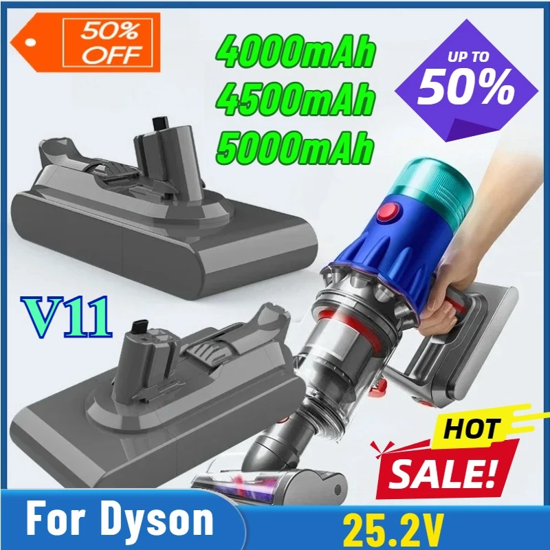 

4000/4500/5000mAh Compatible with For Dyson Vacuum Cleaner V11 Replacement Battery