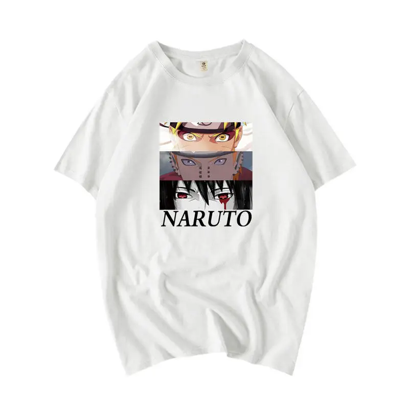Japanese Trendy Brand Naruto Children's T-shirt 100% Pure Cotton Printed Parent-child Outfit New Fashionable Casual T-shirt