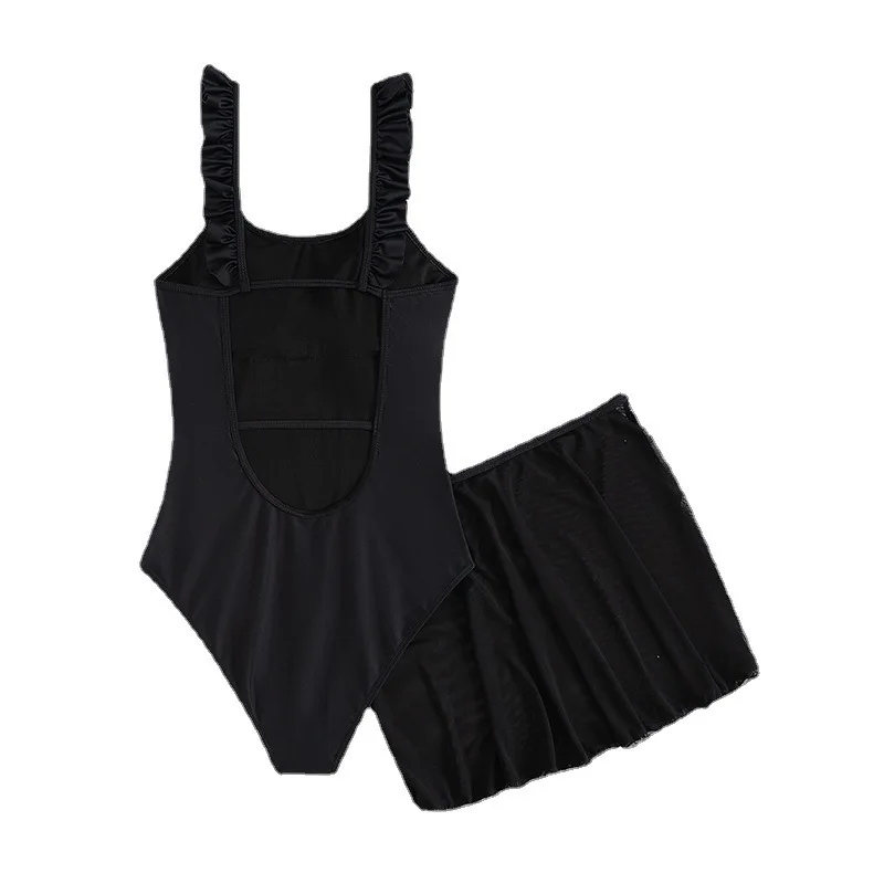 ملابس سباحة جديدة لعام 2025 أوروبية وأمريكية متعددة الألوان بحافة مكشكشة وتنورة مثيرة من قطعة واحدة ملابس سباحة بيكيني #5