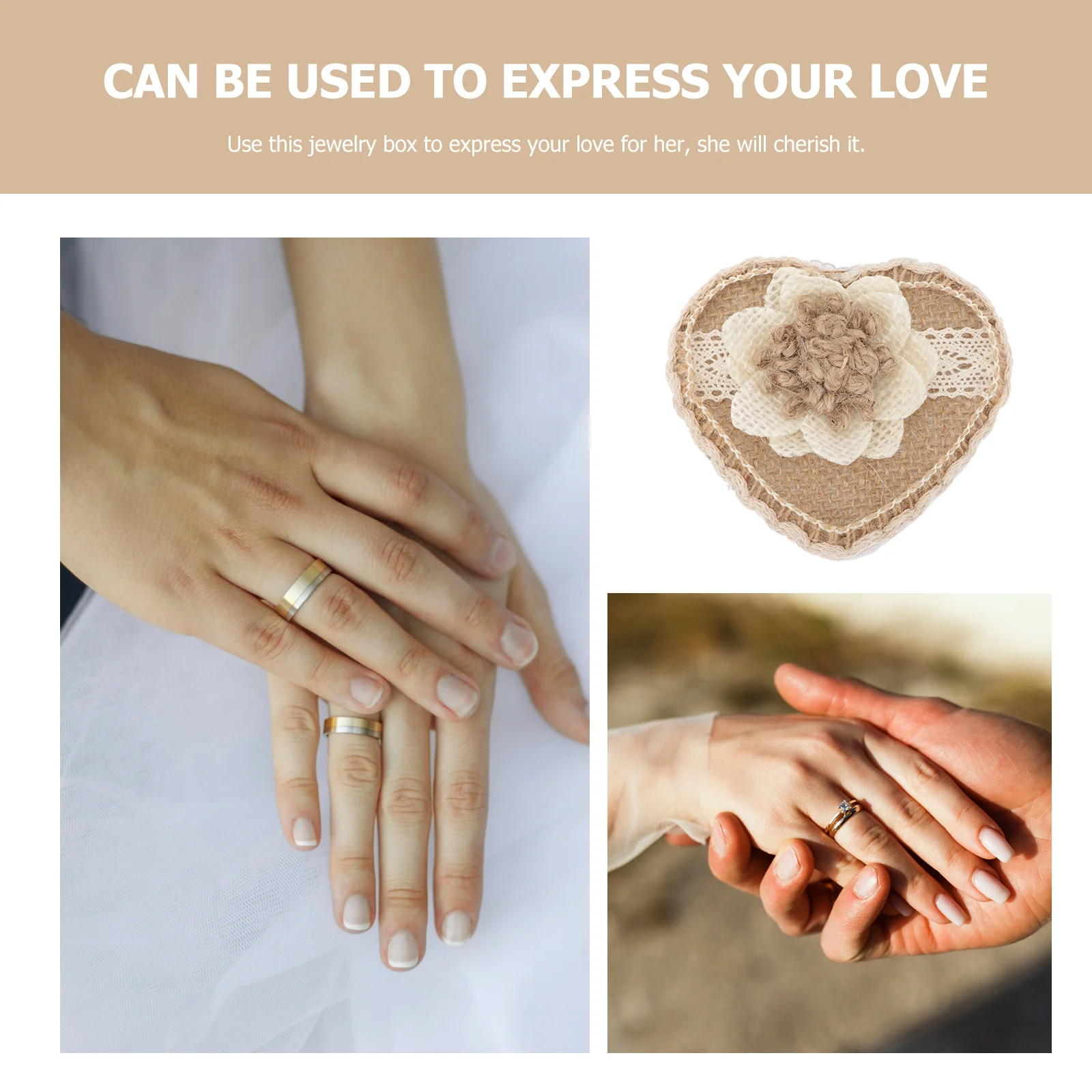 

Ring Storage Box Durable Jewelry Holder Wedding Engagement Ring Packing Case Gift Jewelry Boxes Storage Container