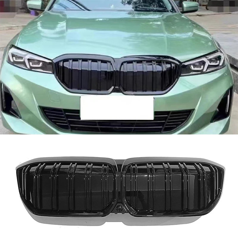

Glossy Black Car Front Kidney Bumper Grille For BMW i3 2022 2023 2024 ABS Replacement Grills Car Styling