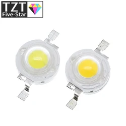 10/100PCS/LOT TZT  led 1W 100-120LM LED Bulb IC SMD Lamp Light Daylight white/warm white  High Power 1W LED Lamp bead