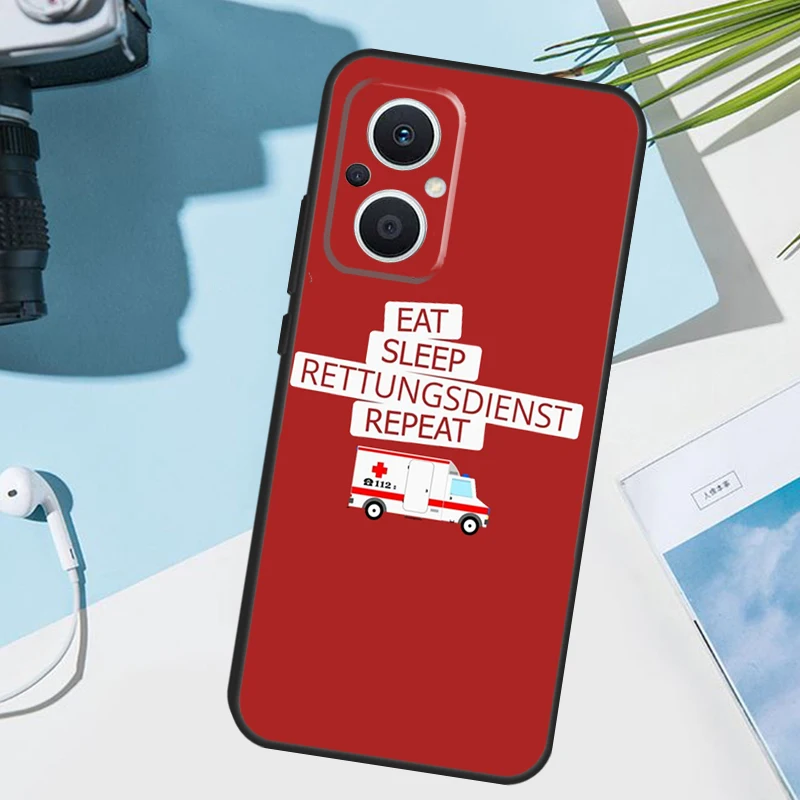 غطاء إسعاف EMS EMT للمسعف لهاتف OPPO Reno 14 F 12 11 10 13 Pro 11F 12F 13F 7 8 Lite OPPO Find X8 X6 X5 X9 Pro #2