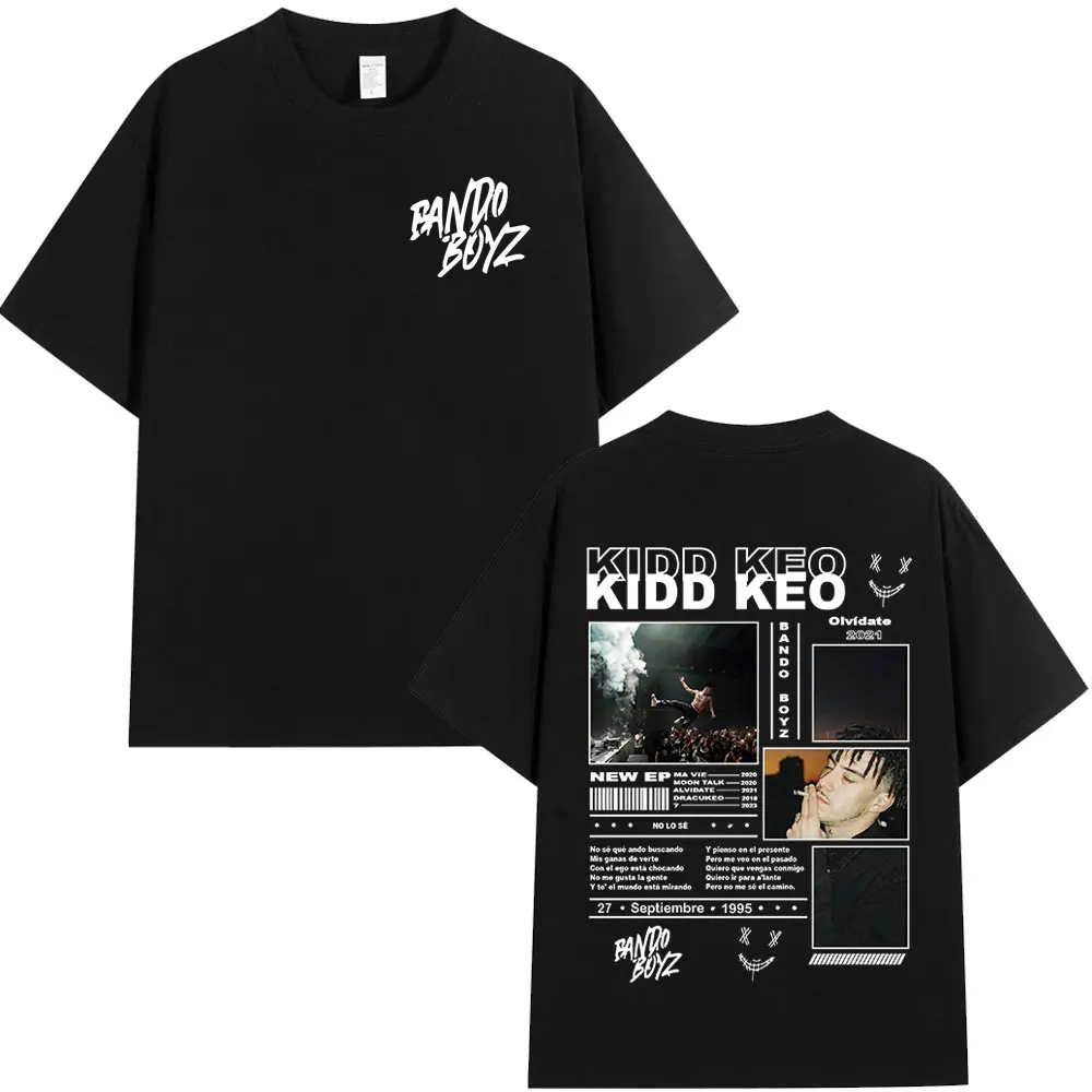 Rapper Kidd Keo Bando Boyz Tour Merch Short Sleeve T Shirt Women Men Aesthetic Graphic Tshirt Cotton Tees Streetwear Y2K Clothes