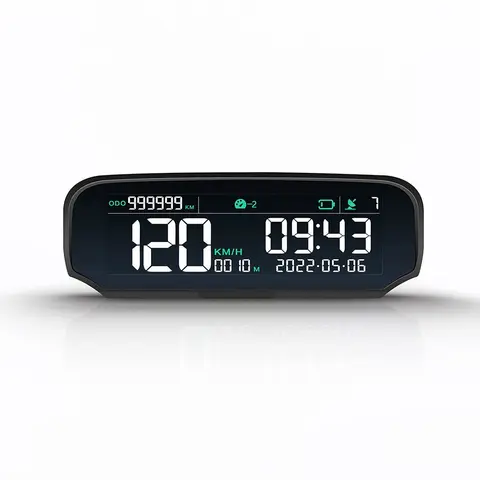 Цифровой спидометр X100 на солнечной батарее, автомобильный одометр с GPS, спидометром, одометром, превышением скорости, сигнализацией высоты, зарядкой от USB и солнечной батареей