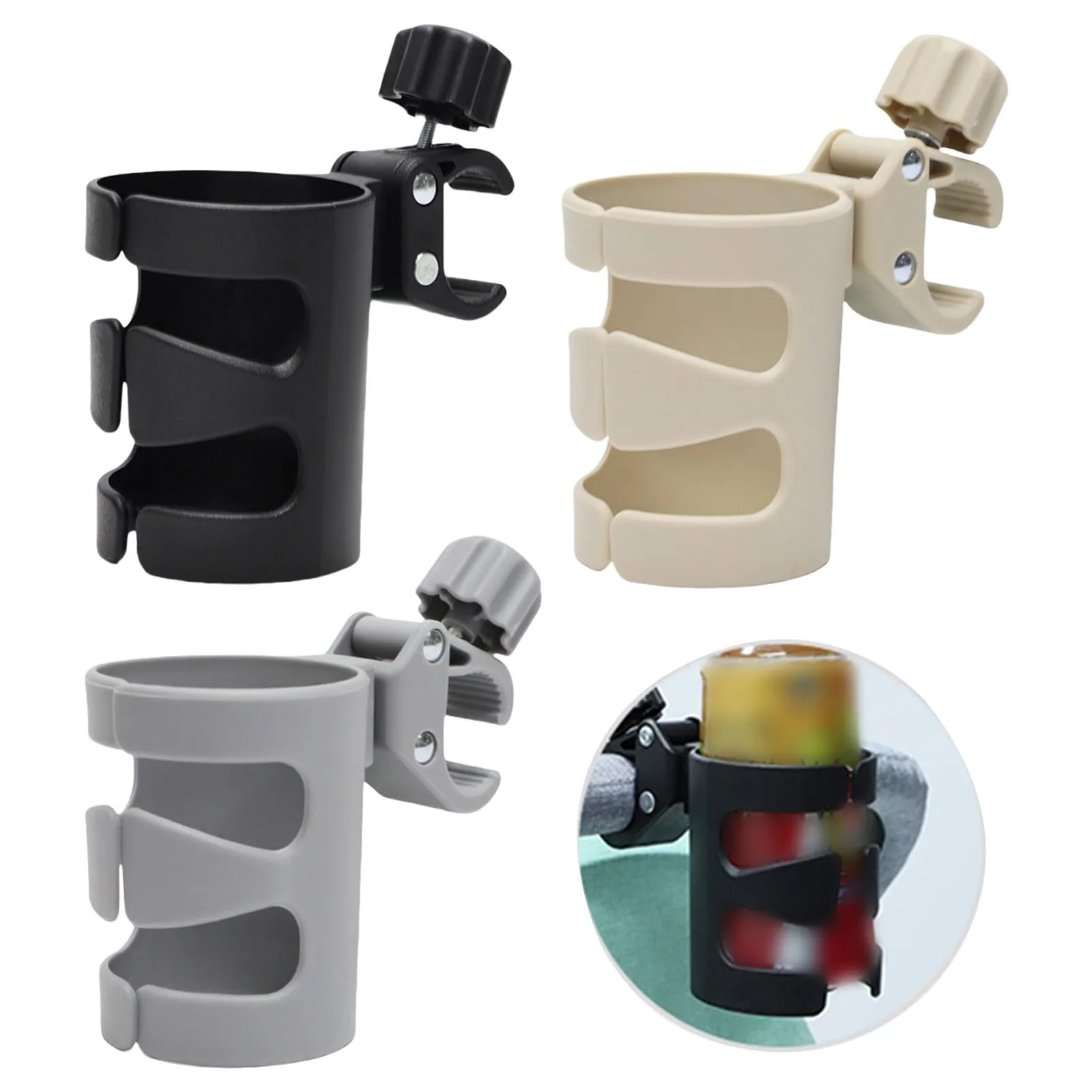 Multifunctional Baby Strollers Cup Holder for Most Pram Pushchair Carriage Armrest Mount Water Bottle Organiser Stand