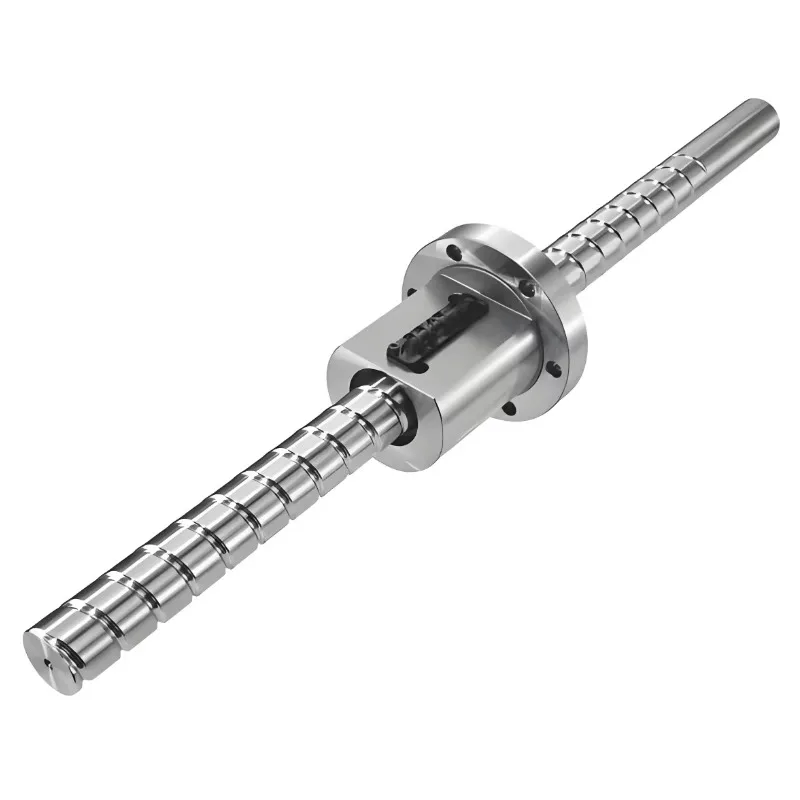 Ball screw single nut with flange 1605 ball screw 2000mm large stock ball screw, end machining for CNC