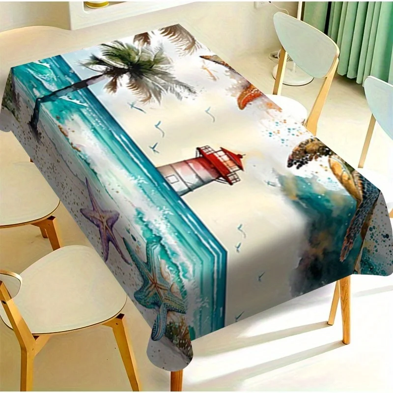 Product: 1 piece of tablecloth, shells, seagulls. Suitable for parties.zyc